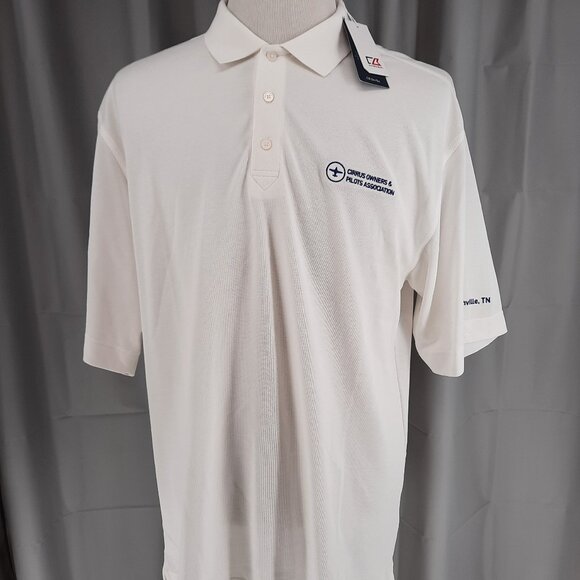 NEW Cirrus Airplane Owners Pilot Association Polo Golf Shirt Men's XL Aviation - Picture 2 of 9
